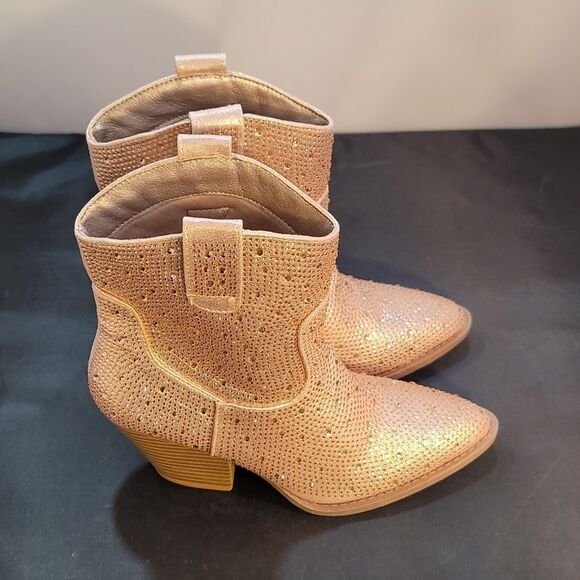 BRAND NEW FOREVER RIVER RHINESTONE WESTERN BOOTIES - Picture 3 of 14